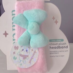 2/$20 DearCloud Soft Cloud Light Plushy Headband (Pink & Aqua)